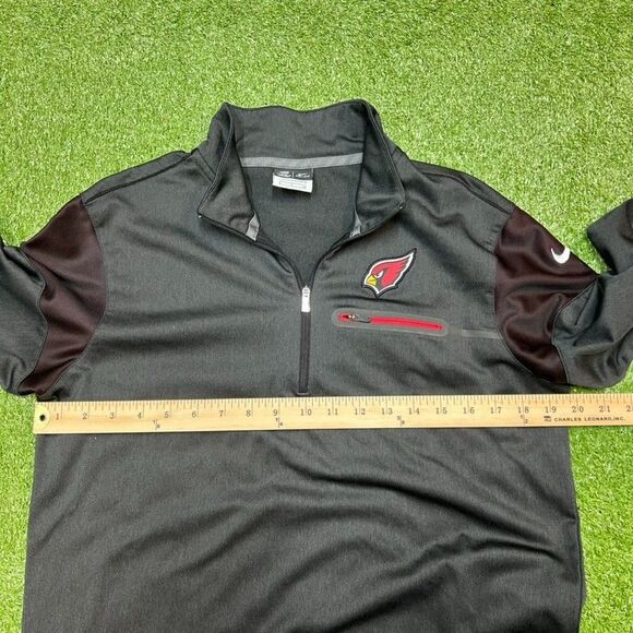 Arizona Cardinals Nike On Field Jacket Mens Small 1/4 Zip NFL Pullover - Picture 7 of 7